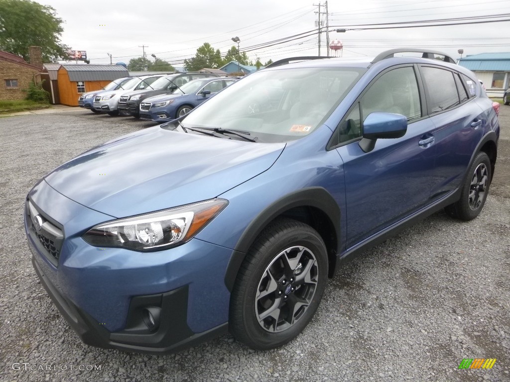 2019 Crosstrek 2.0i Premium - Quartz Blue Pearl / Black photo #8