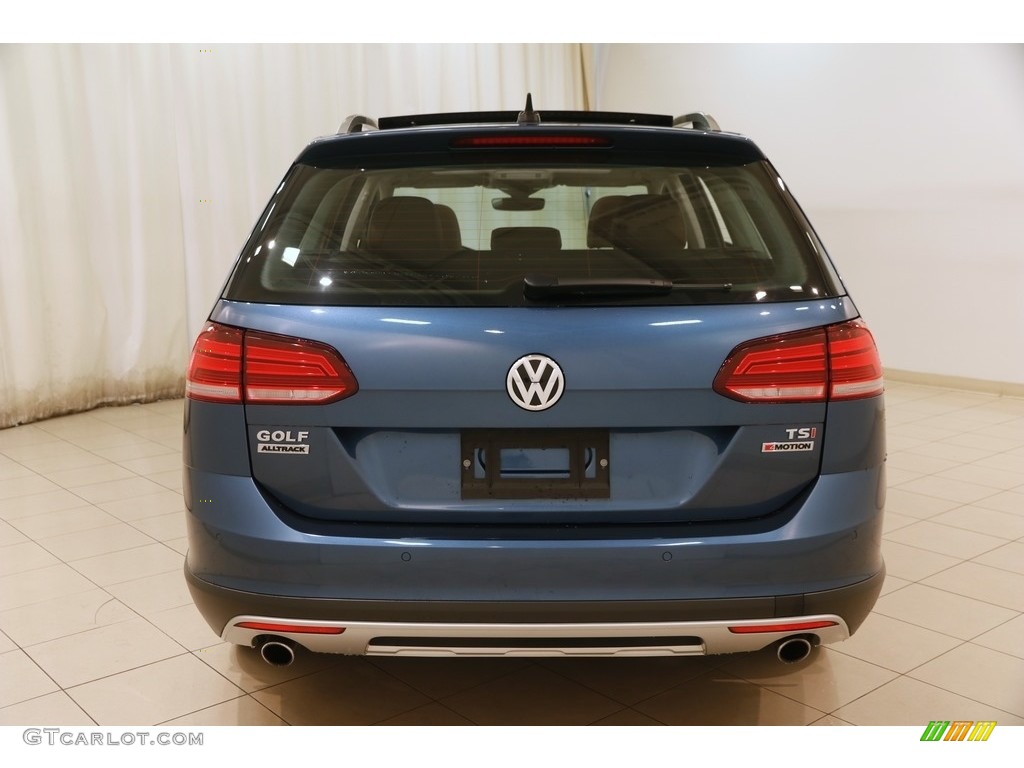 2018 Golf Alltrack SEL 4Motion - Silk Blue Metallic / Marrakesh Brown photo #22