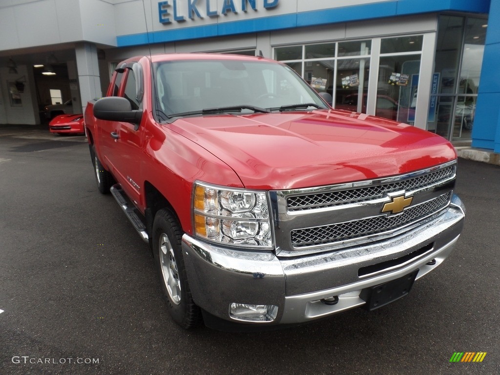 2013 Silverado 1500 LT Extended Cab 4x4 - Victory Red / Ebony photo #1