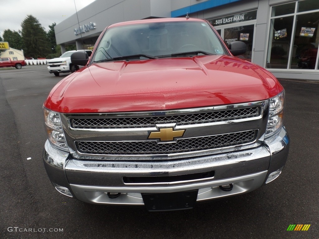 2013 Silverado 1500 LT Extended Cab 4x4 - Victory Red / Ebony photo #2