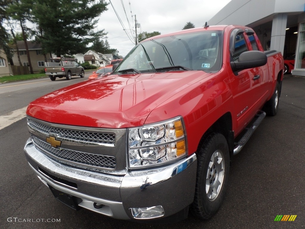 2013 Silverado 1500 LT Extended Cab 4x4 - Victory Red / Ebony photo #3