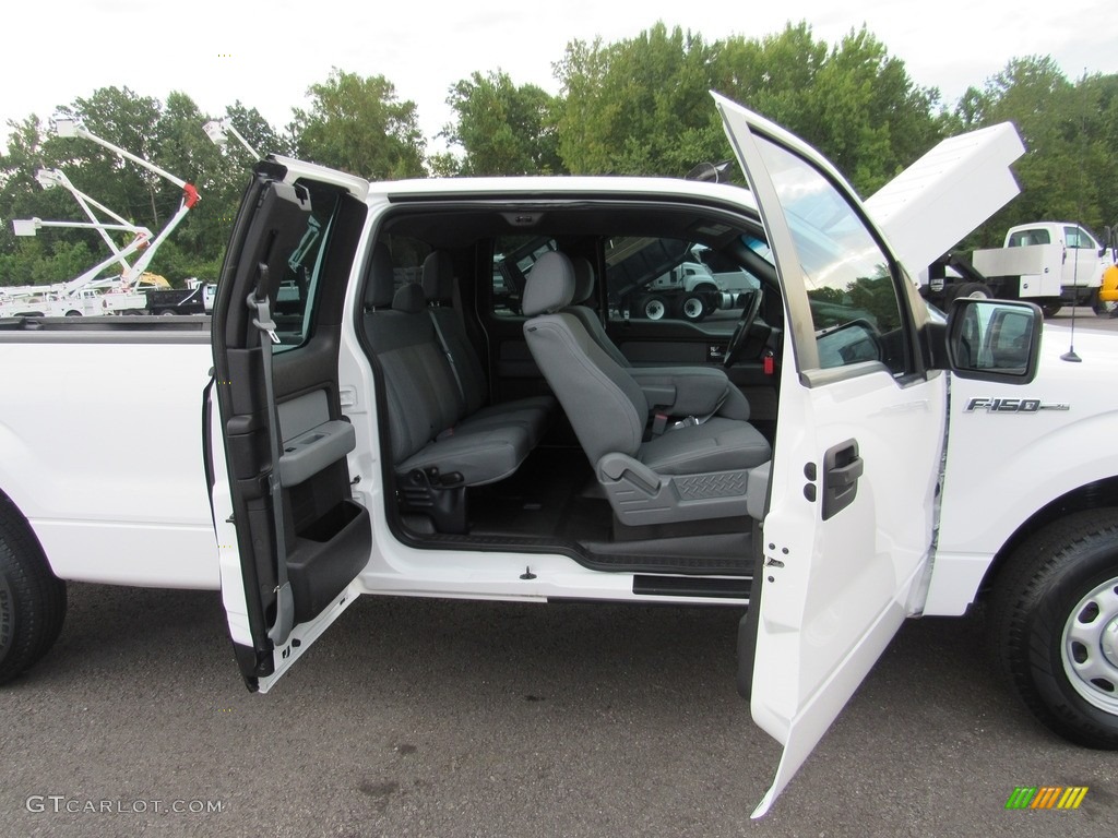 2014 F150 XL SuperCab - Oxford White / Steel Grey photo #9