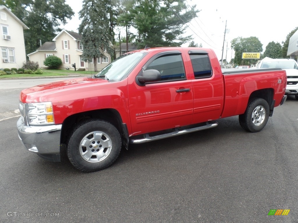 2013 Silverado 1500 LT Extended Cab 4x4 - Victory Red / Ebony photo #4