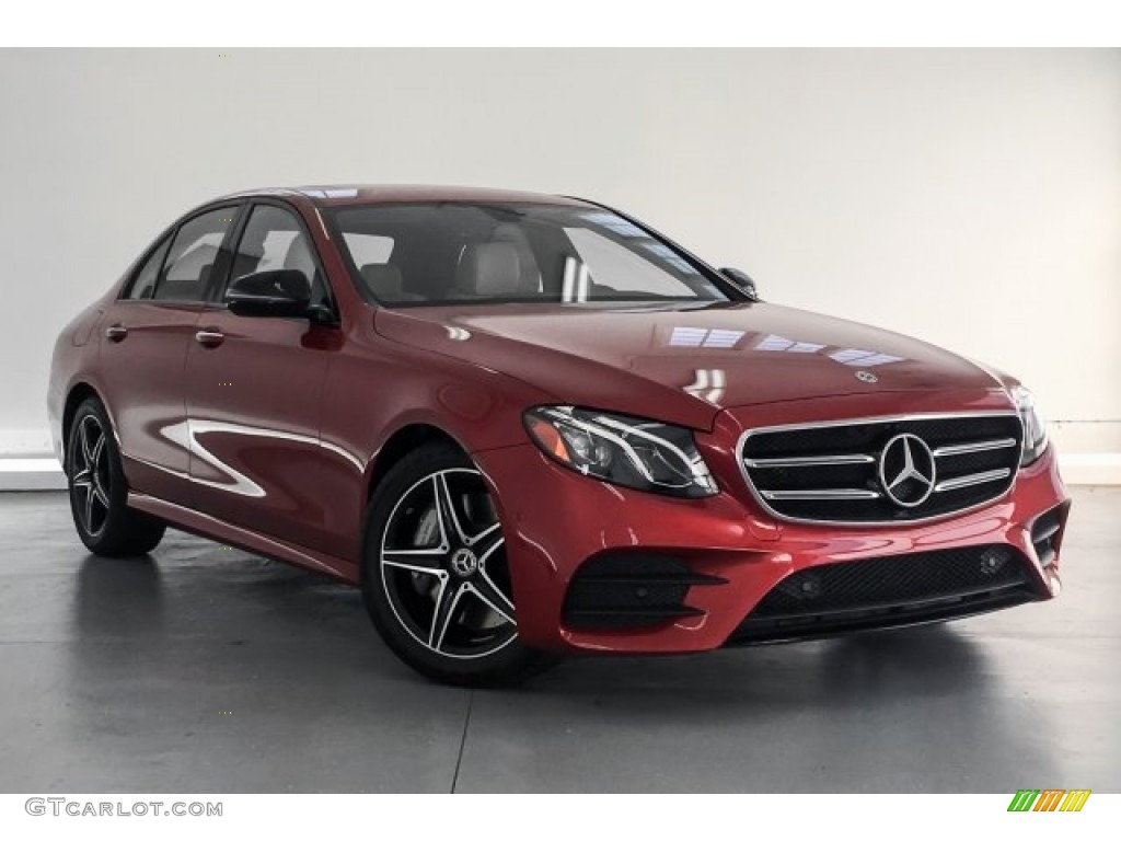 2018 E 300 Sedan - designo Cardinal Red Metallic / Macchiato Beige/Black photo #12