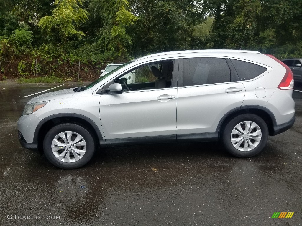 2012 CR-V EX-L 4WD - Alabaster Silver Metallic / Gray photo #4