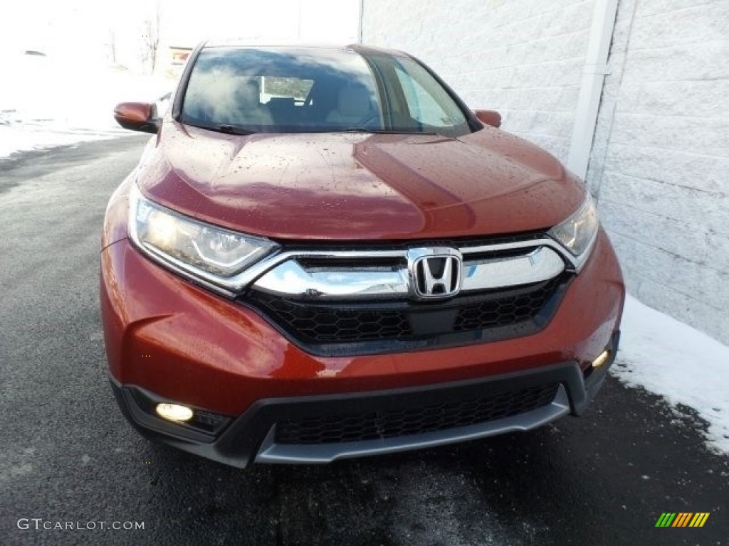 2018 CR-V EX AWD - Molten Lava Pearl / Ivory photo #3