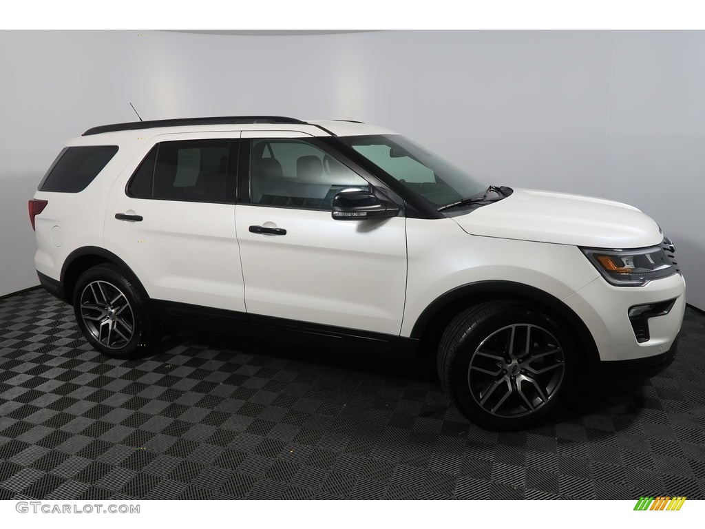 2018 Explorer Sport 4WD - White Platinum / Ebony Black photo #6