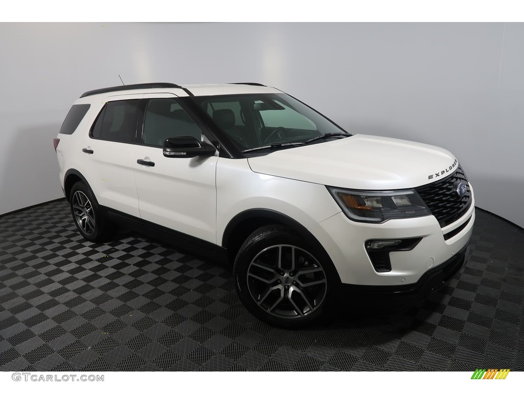 2018 Explorer Sport 4WD - White Platinum / Ebony Black photo #7