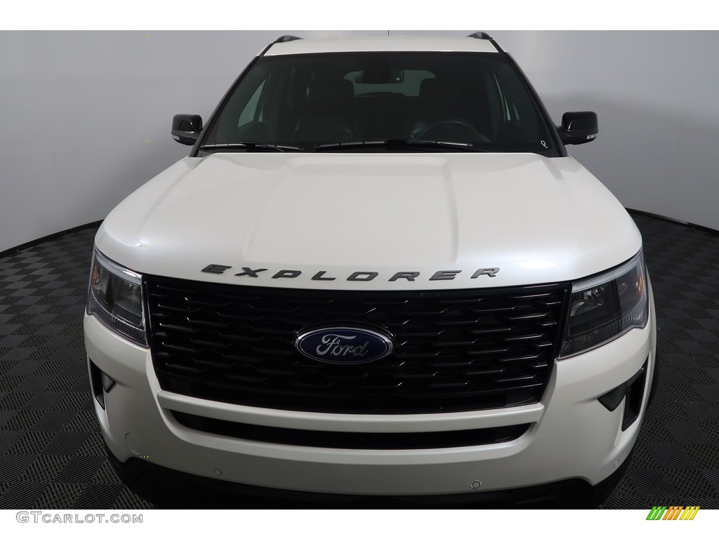 2018 Explorer Sport 4WD - White Platinum / Ebony Black photo #8