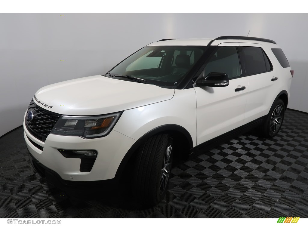 2018 Explorer Sport 4WD - White Platinum / Ebony Black photo #9