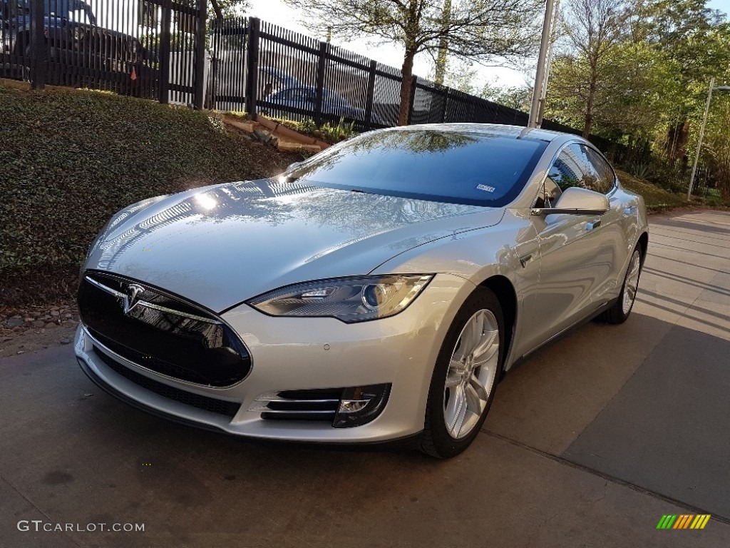 Silver Metallic Tesla Model S