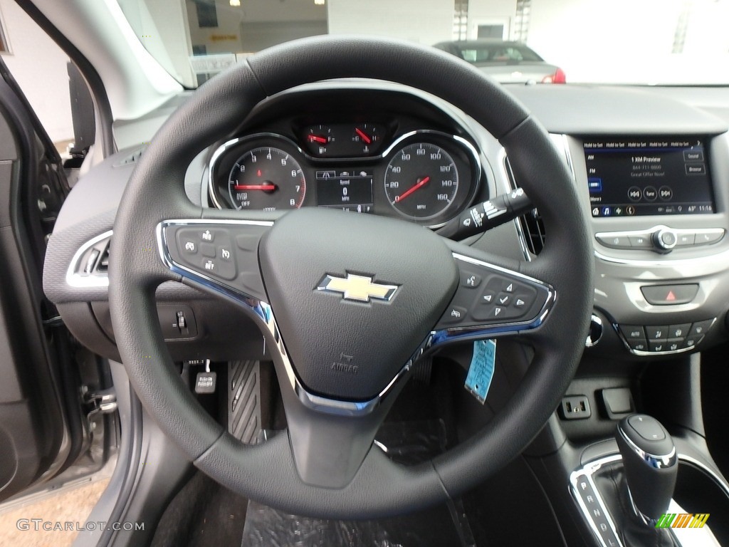 2019 Chevrolet Cruze LT Black Steering Wheel Photo #129328689