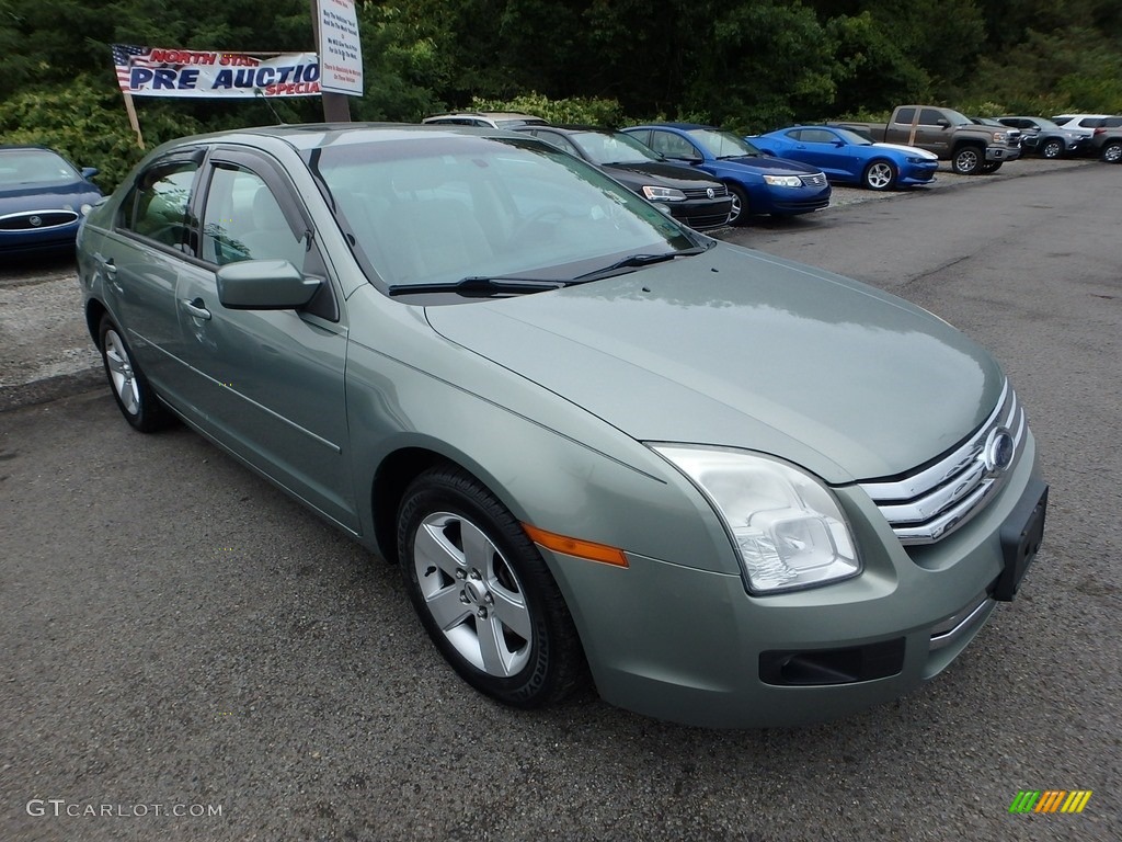 2008 Fusion SE - Moss Green Metallic / Medium Light Stone photo #5
