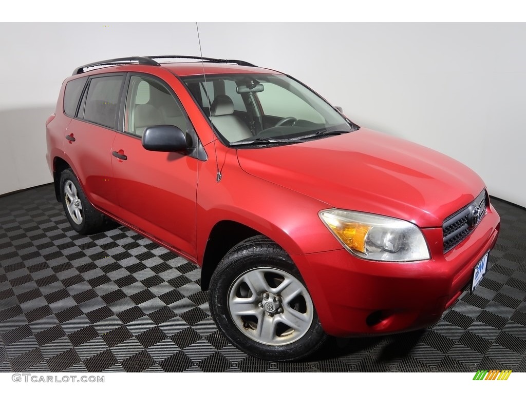 2008 RAV4 4WD - Barcelona Red Pearl / Ash photo #4