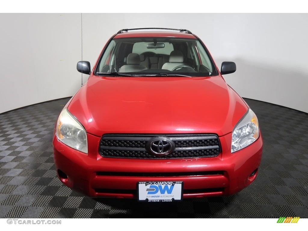 2008 RAV4 4WD - Barcelona Red Pearl / Ash photo #5