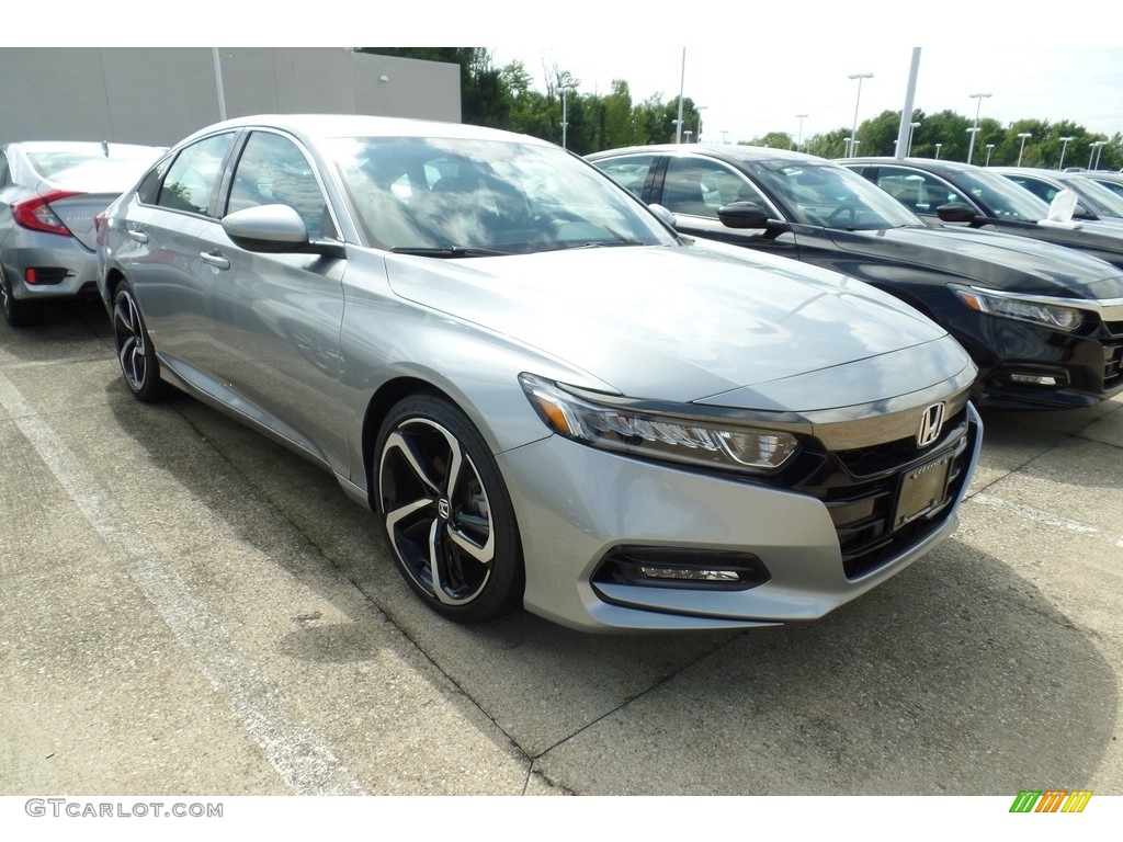 Lunar Silver Metallic 2018 Honda Accord Sport Sedan Exterior Photo #129335512