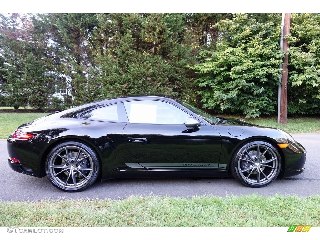 Black 2019 Porsche 911 Carrera T Coupe Exterior Photo #129335899