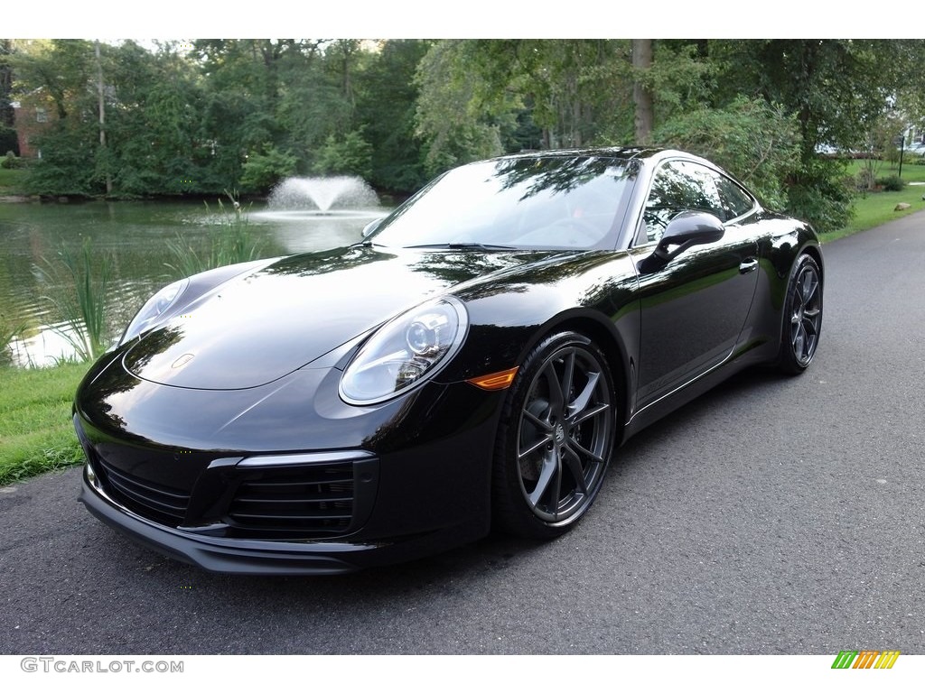 Black 2019 Porsche 911 Carrera T Coupe Exterior Photo #129336031