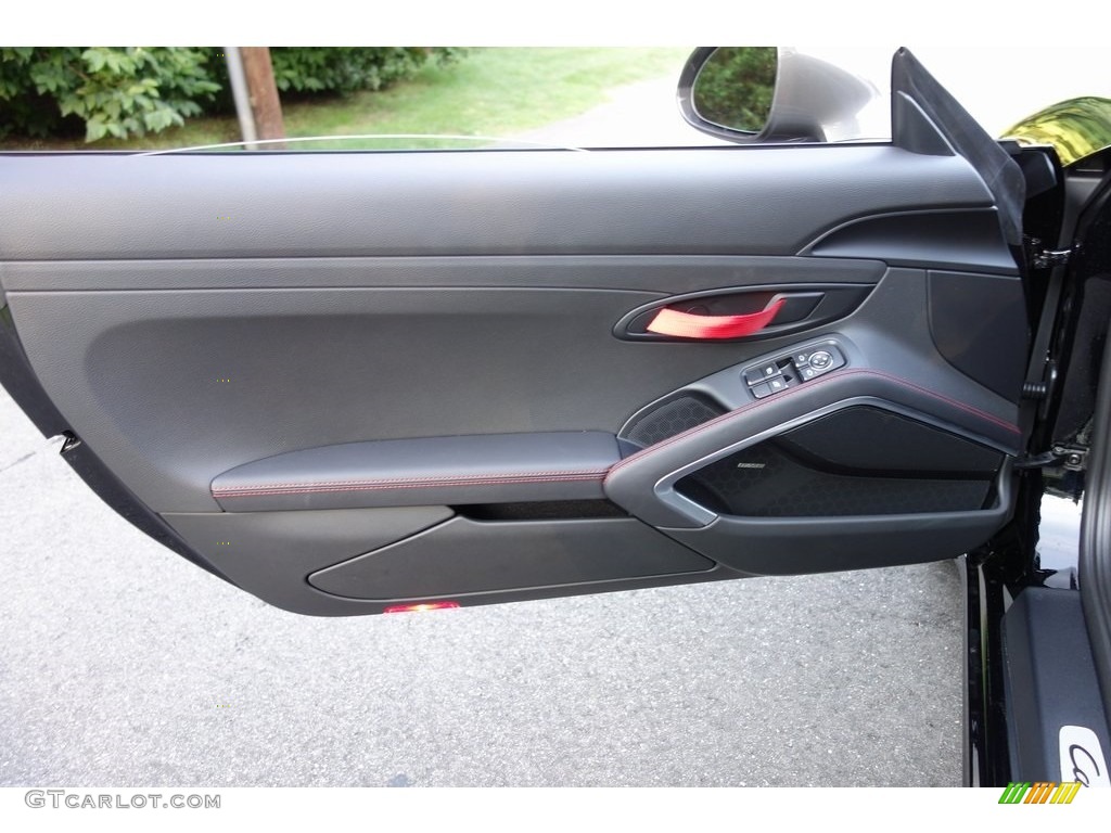 2019 Porsche 911 Carrera T Coupe Black Door Panel Photo #129336103