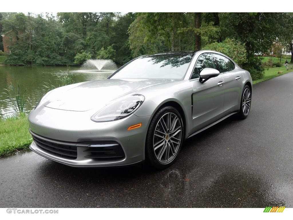 Rhodium Silver Metallic 2018 Porsche Panamera 4S Exterior Photo #129336979