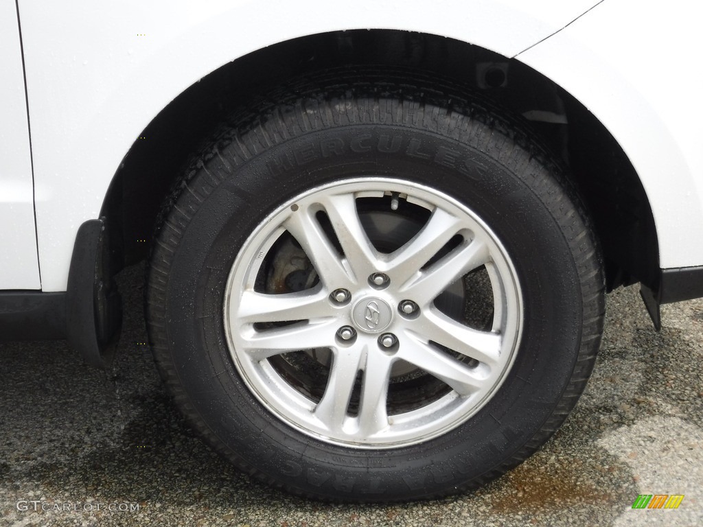 2012 Santa Fe GLS AWD - Glacier White / Gray photo #3