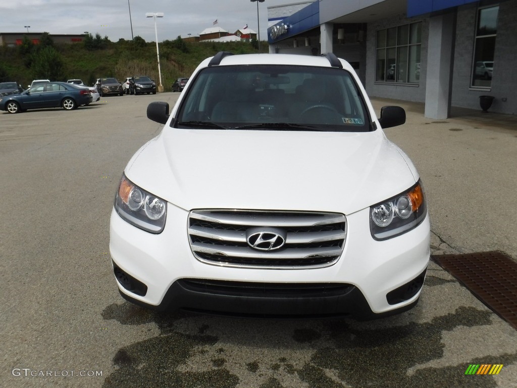 2012 Santa Fe GLS AWD - Glacier White / Gray photo #4