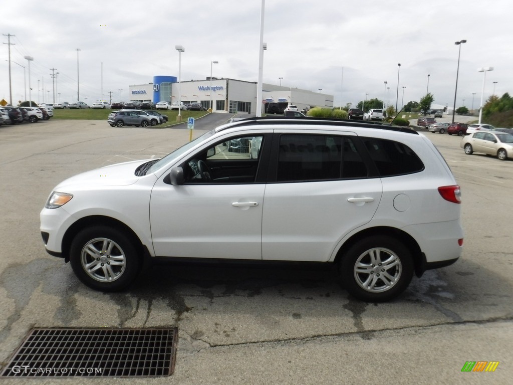 2012 Santa Fe GLS AWD - Glacier White / Gray photo #6