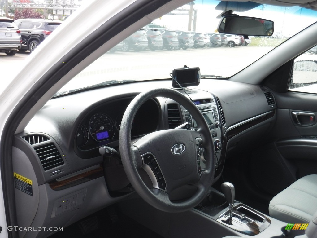 2012 Santa Fe GLS AWD - Glacier White / Gray photo #11