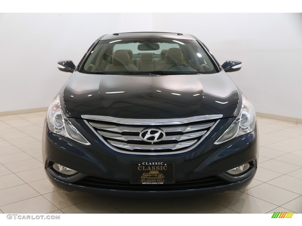 2011 Sonata SE - Pacific Blue Pearl / Camel photo #2