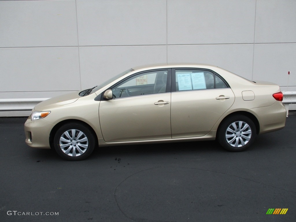 2013 Corolla LE - Sandy Beach Metallic / Bisque photo #2