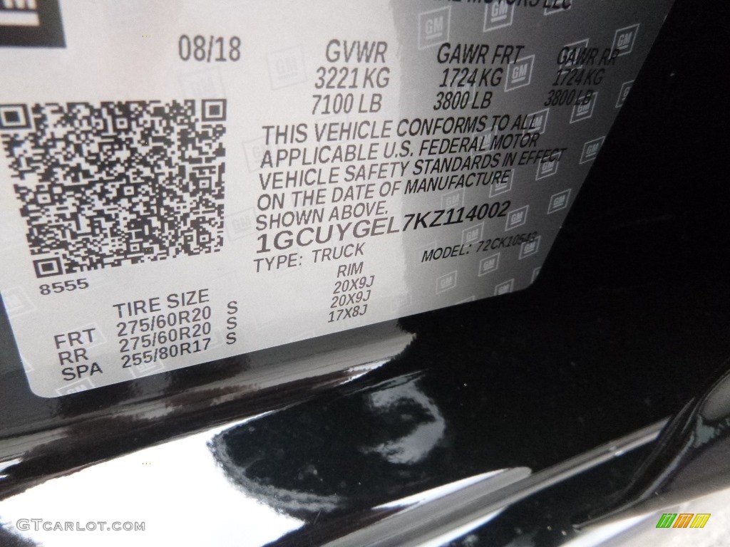 2019 Silverado 1500 LTZ Crew Cab 4WD - Black / Jet Black photo #16