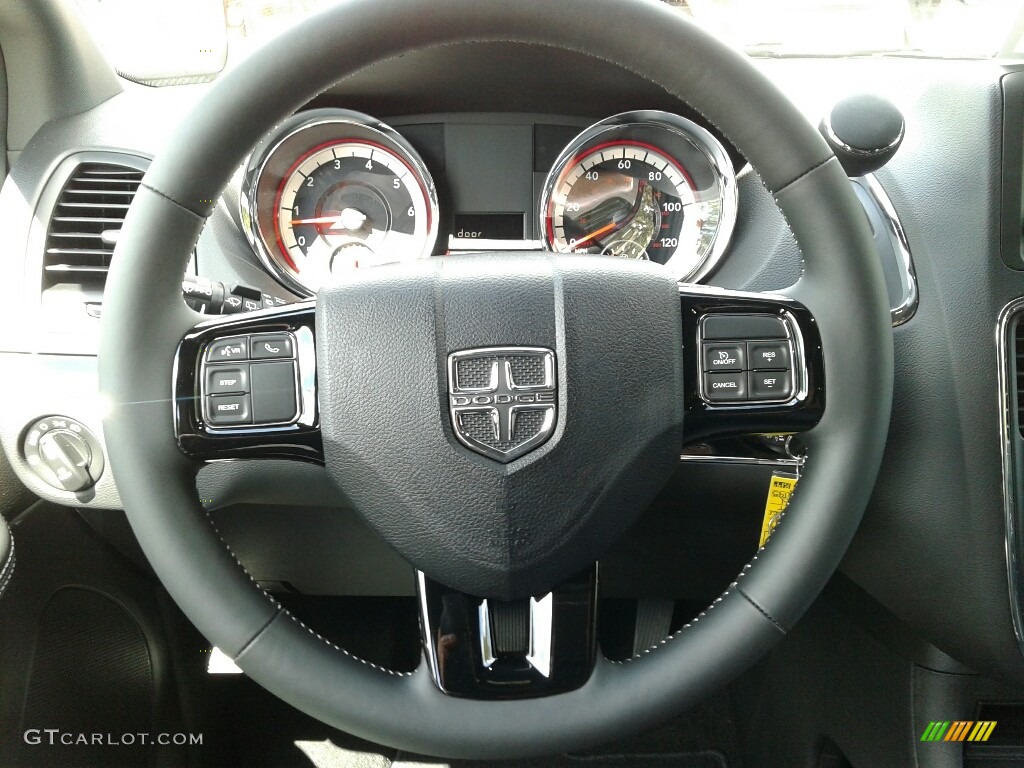 2019 Dodge Grand Caravan SXT Black Steering Wheel Photo #129347515