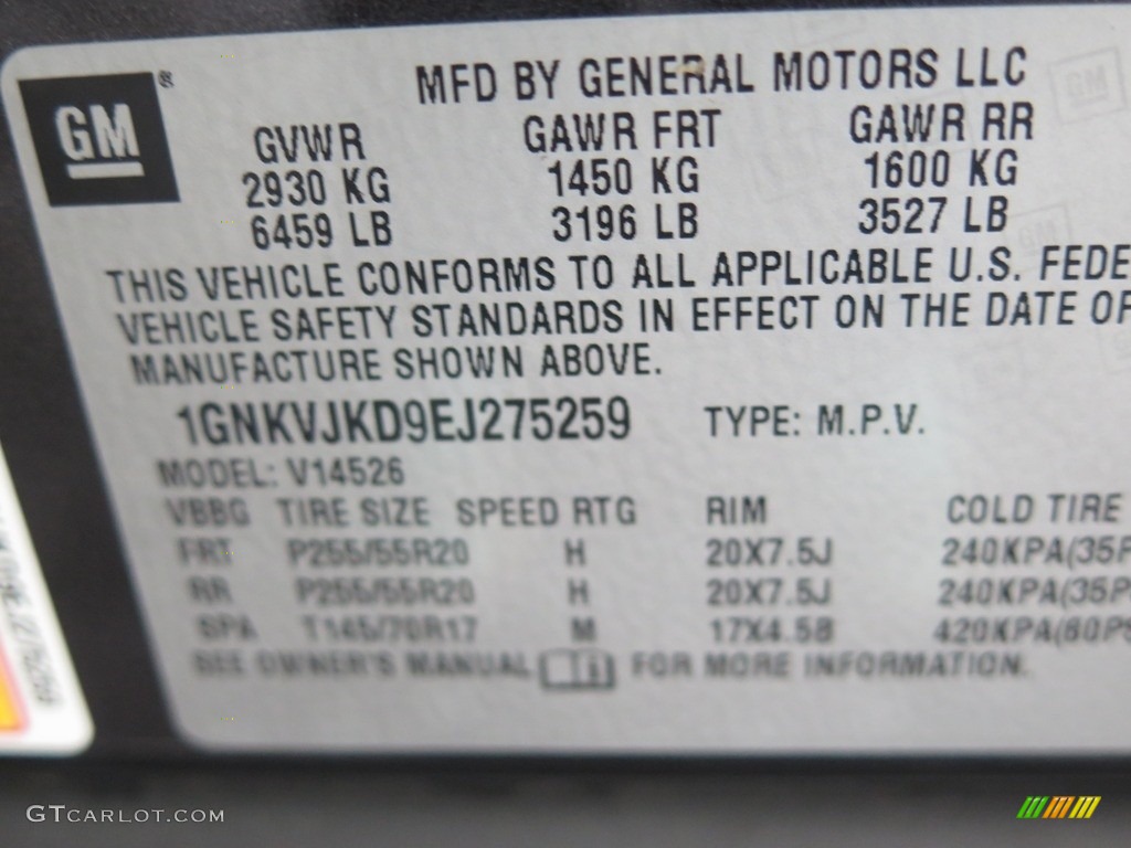 2014 Traverse LTZ AWD - Cyber Grey Metallic / Dark Titanium/Light Titanium photo #39