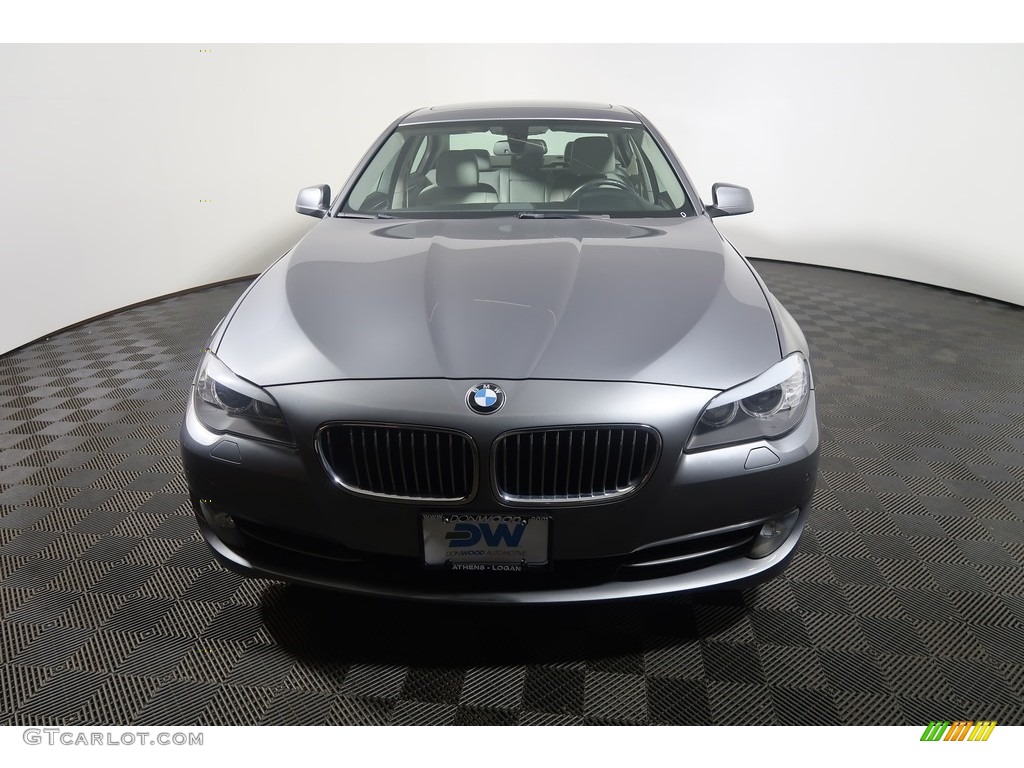 2013 5 Series 528i xDrive Sedan - Space Gray Metallic / Everest Gray photo #7