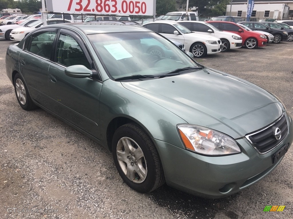 2002 Altima 2.5 S - Mystic Emerald Metallic / Blond Beige photo #6