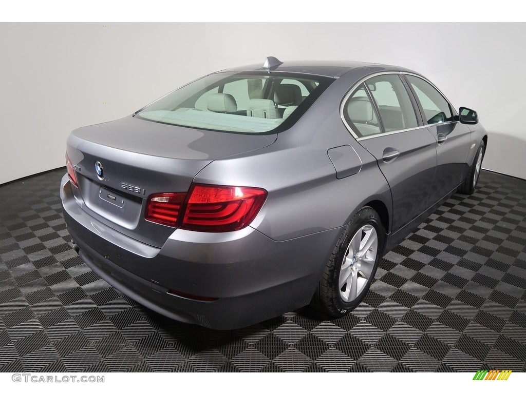 2013 5 Series 528i xDrive Sedan - Space Gray Metallic / Everest Gray photo #13