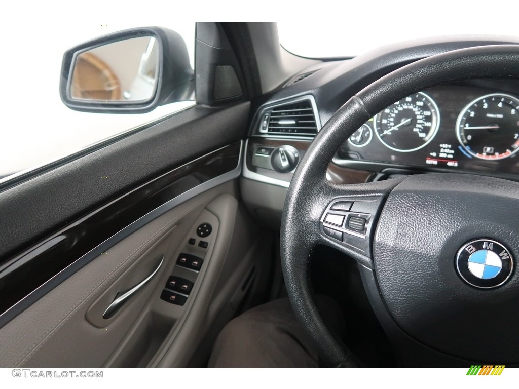 2013 5 Series 528i xDrive Sedan - Space Gray Metallic / Everest Gray photo #17