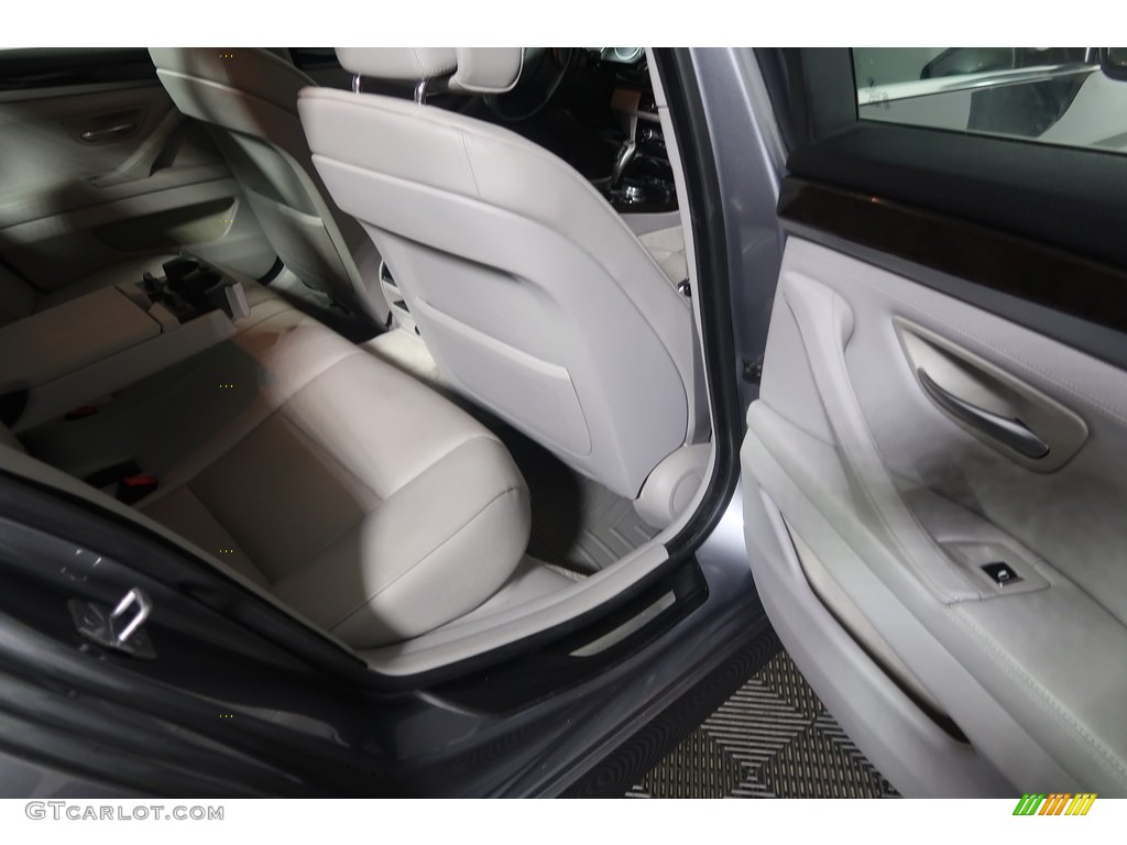 2013 5 Series 528i xDrive Sedan - Space Gray Metallic / Everest Gray photo #35
