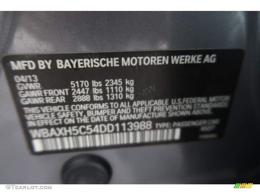 2013 5 Series 528i xDrive Sedan - Space Gray Metallic / Everest Gray photo #43
