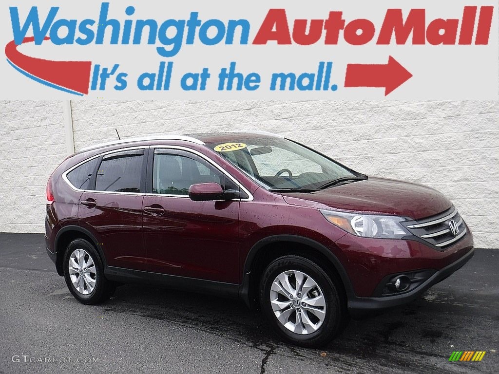 2012 CR-V EX-L 4WD - Basque Red Pearl II / Gray photo #1