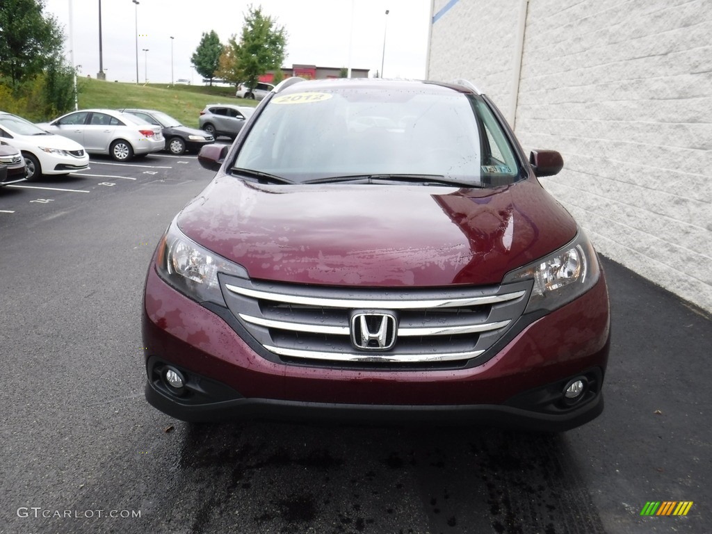 2012 CR-V EX-L 4WD - Basque Red Pearl II / Gray photo #5