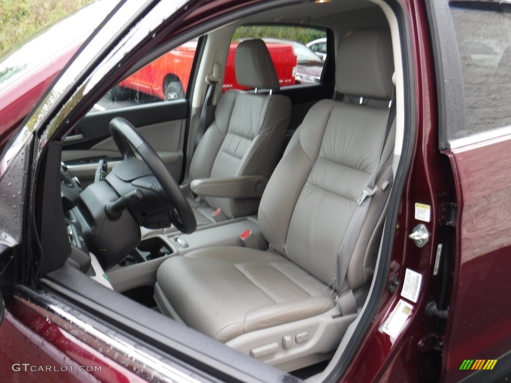 2012 CR-V EX-L 4WD - Basque Red Pearl II / Gray photo #13