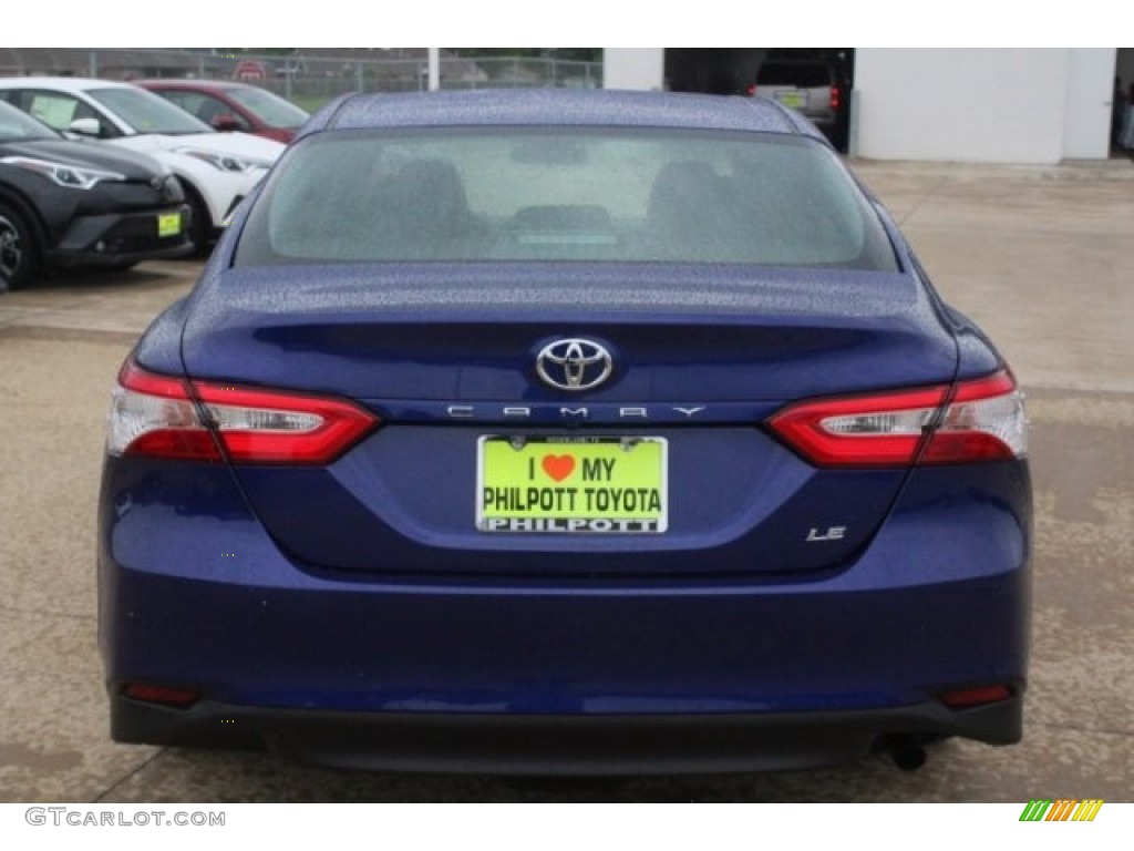 2018 Camry LE - Blue Crush Metallic / Black photo #7