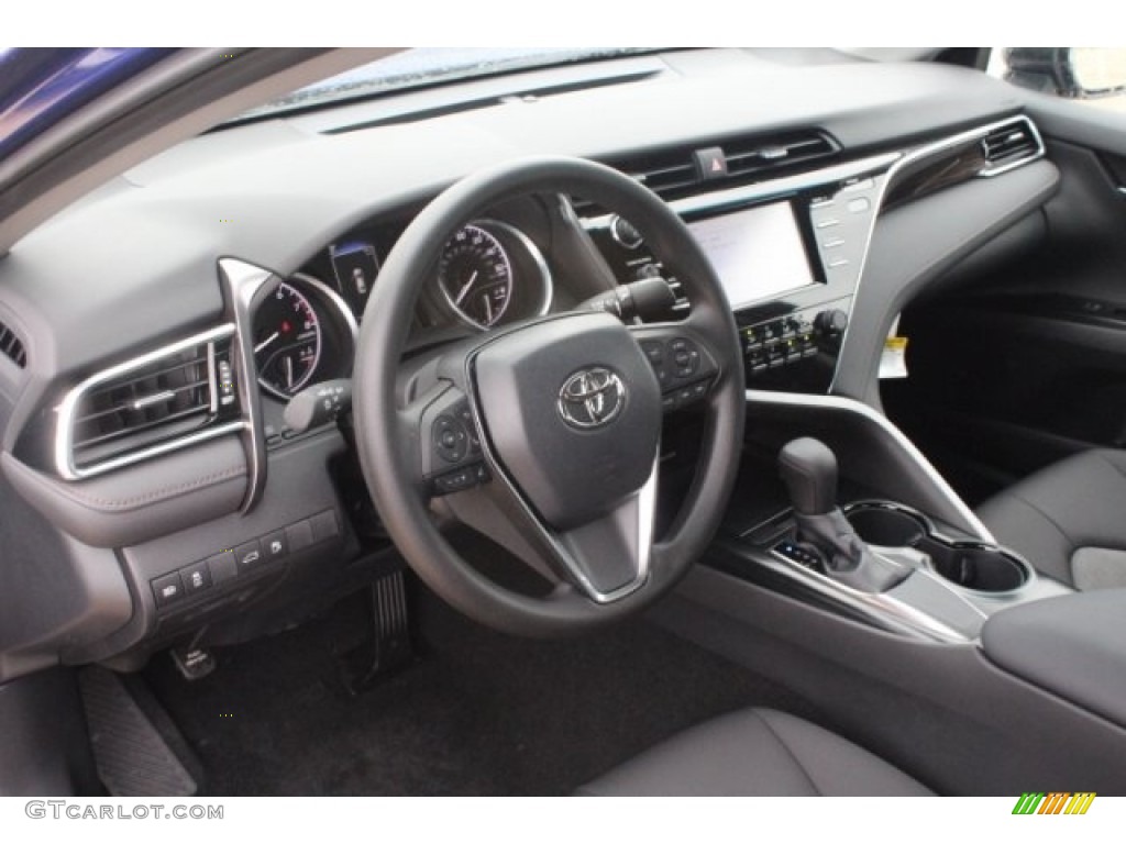 2018 Camry LE - Blue Crush Metallic / Black photo #13