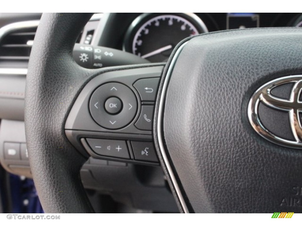 2018 Camry LE - Blue Crush Metallic / Black photo #18