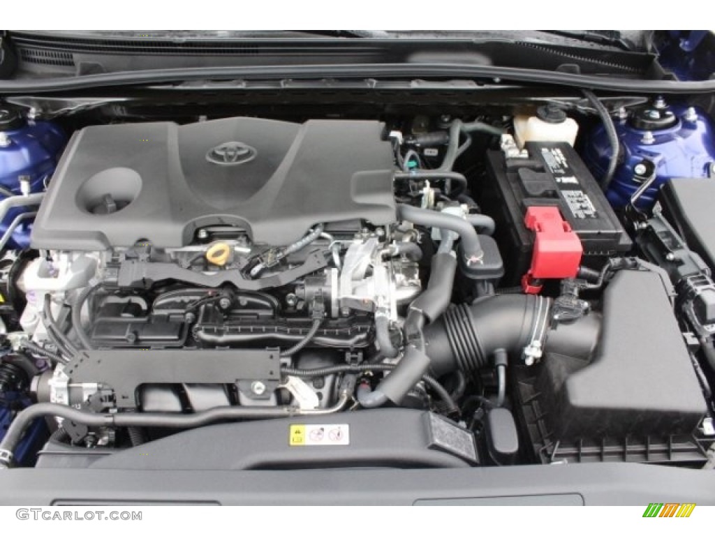 2018 Camry LE - Blue Crush Metallic / Black photo #32