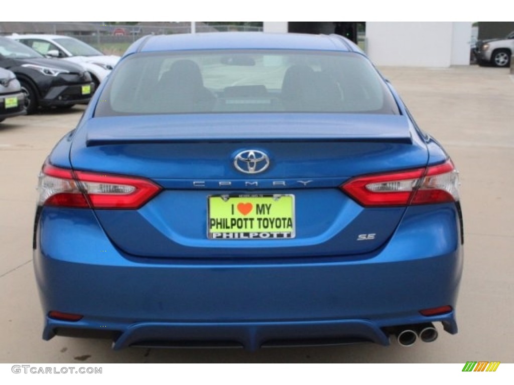 2018 Camry SE - Blue Streak Metallic / Black photo #7