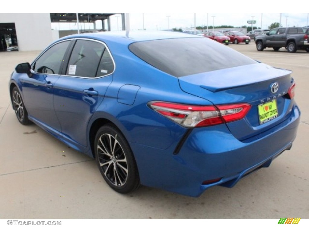 2018 Camry SE - Blue Streak Metallic / Black photo #6