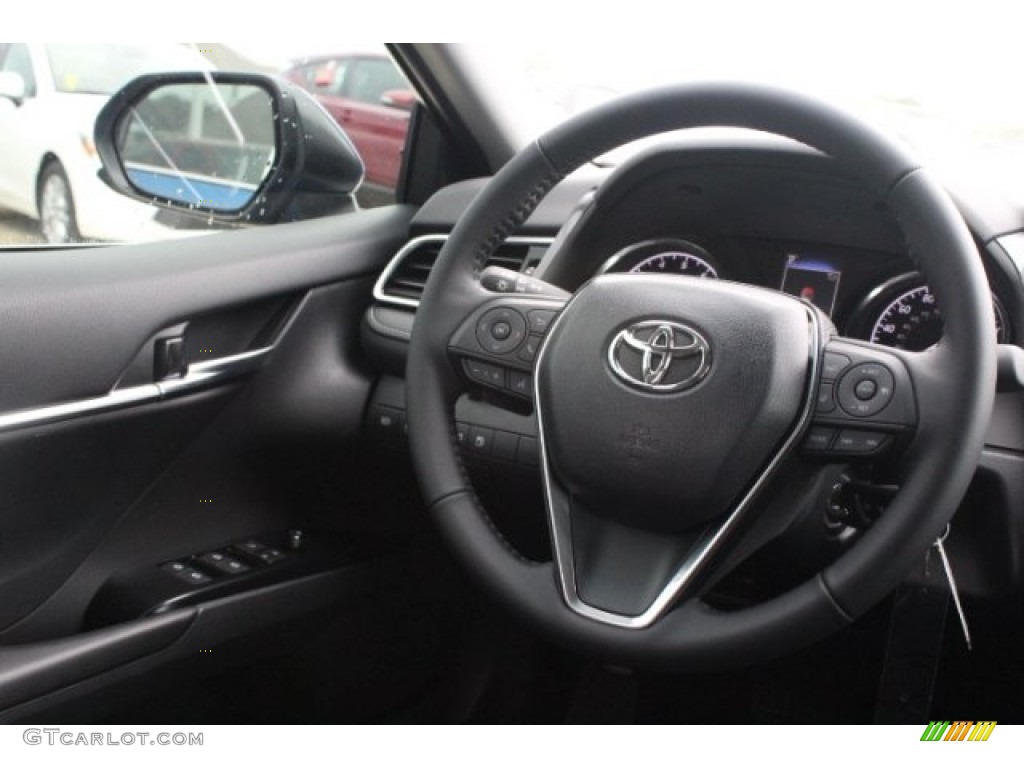 2018 Camry SE - Blue Streak Metallic / Black photo #25