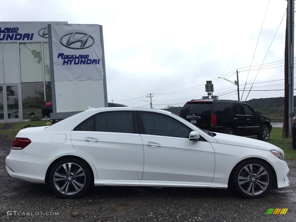 2014 E 350 Sport Sedan - Diamond White Metallic / Silk Beige/Espresso Brown photo #3
